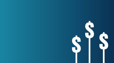 Dolar işareti arka plan konsepti, İllüstrasyon