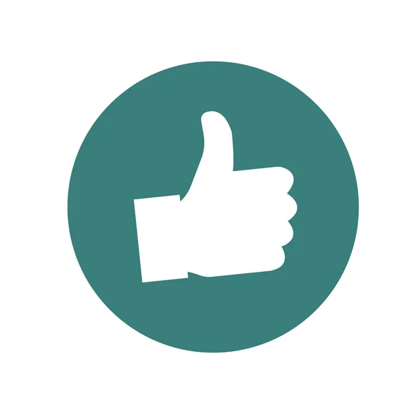 Thumb Icon Flat Design Style — Stock Photo, Image