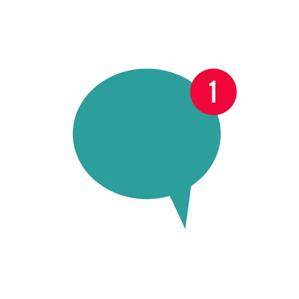 Neue Nachricht Dialog Benachrichtigung Über Chat Sprechblasen — Stockfoto
