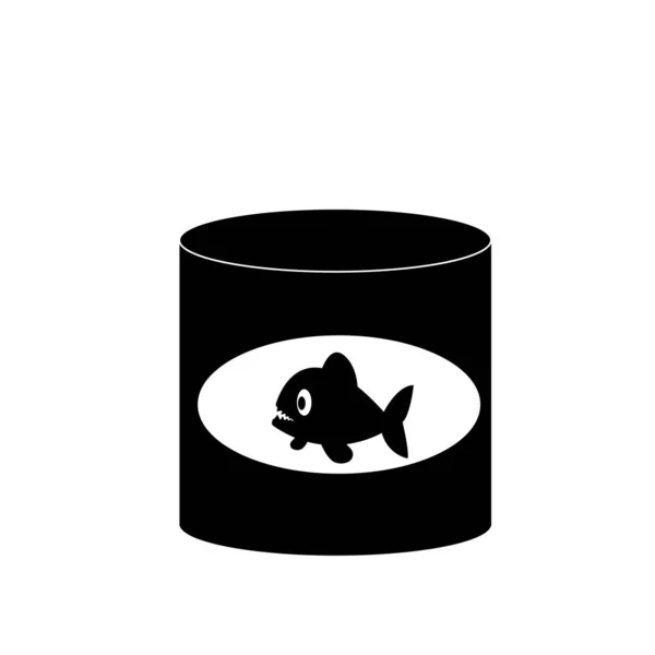 Canned Fish Icon Cartoon Canned Fish Icon — Stock Photo, Image