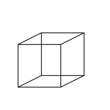 grafik küp resimleme çizgileri rengi