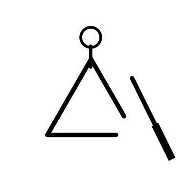 Basit element çizimi. üçgen sembol tasarımı.