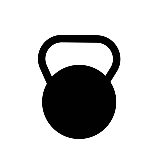 Kettlebell Ikonu Spor Spor Ağırlık Sembolü — Stok fotoğraf