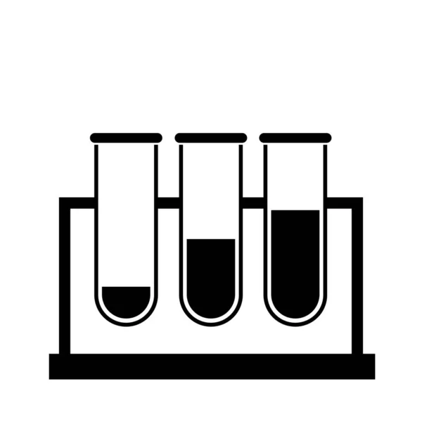 Een Medische Reageerbuizen Pictogram Illustratie Ontwerp — Stockfoto