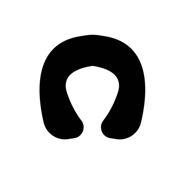 首枕のグリフアイコン シルエットのシンボル — ストック写真