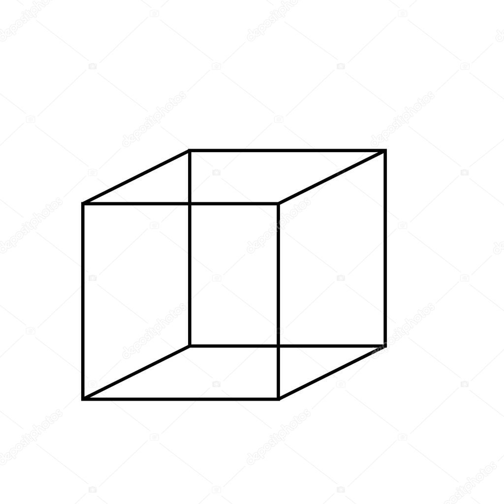 graphics cubic cube illustration lines color