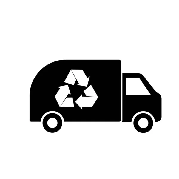 Garbage Truck Icon Element Transport Mobile Concept — Stock Photo, Image