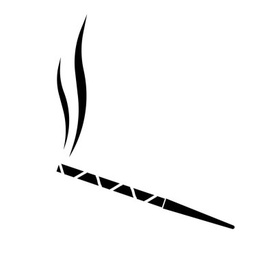 Sigara yasağı işareti beyaza izole edilmiştir. resimleme