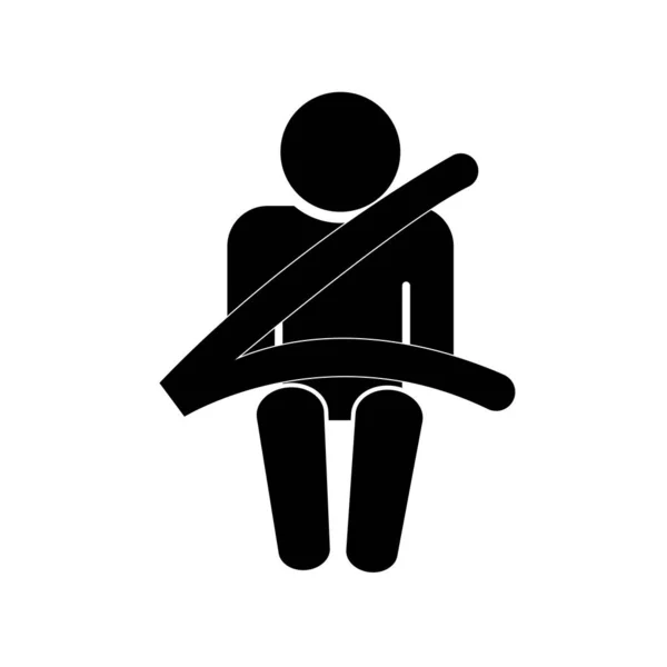 Seat Belt Sign Attention Illustration Symbol Drive — Stock Photo, Image