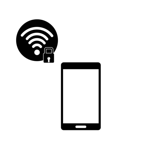 Wifi Symbole Gesetzt Set Von Wifi Gefüllten Symbolen Wie Geöffnetem — Stockfoto