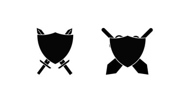 Kılıç silahı logosu örnekleme tasarımı