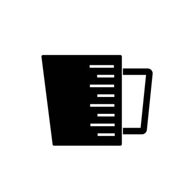 ölçü kabı simgesi. Şef, mutfak elementi simgesi.