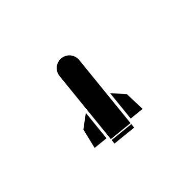 Roket ikonu. Asgari simgelerin elementi