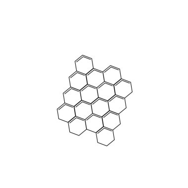 Beyaz Arkaplanda Bal Tarağı Simgesi