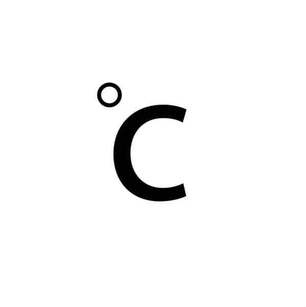 Celsius Icon Flat Illustration Isolated Sign Symbol — ストック写真