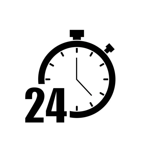 Godzin Ikona Szybkiej Linii Serwisowej Odliczanie Czasu — Zdjęcie stockowe