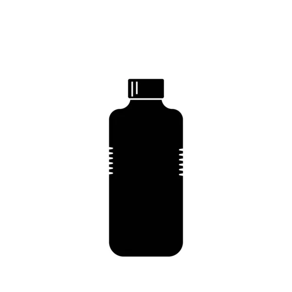Butelka Leku Icon Biały Ilustracja — Zdjęcie stockowe