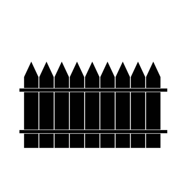 Ξύλινο Εικονίδιο Φράχτη Κιγκλίδωμα Γεμάτο Επίπεδη Πινακίδα — Φωτογραφία Αρχείου