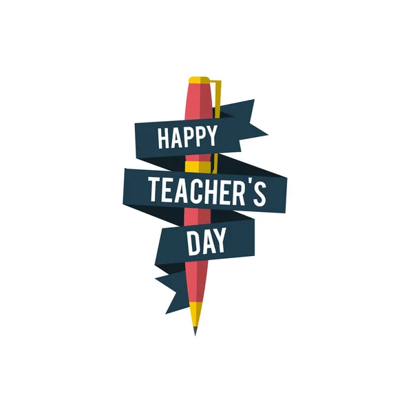 Happy Teacher\'s Day. illustration on white background