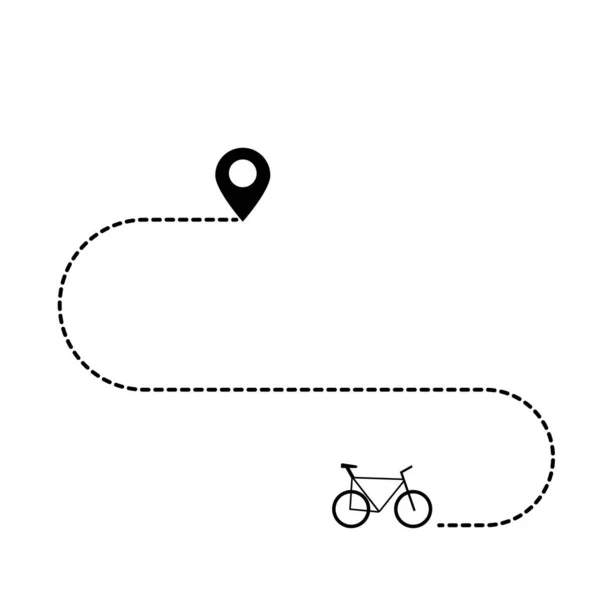 Beyaz arka planda izole edilmiş bisiklet turu tabelası