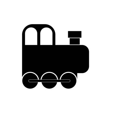 Oyuncak tren illüstrasyonu. beyaz arkaplan