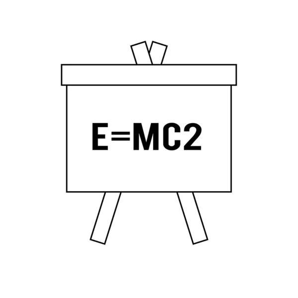 Εικονίδιο Μάθησης Χημείας Εικονίδιο Γραμμής Blackboard Chalkboard Και Σχολείο — Φωτογραφία Αρχείου