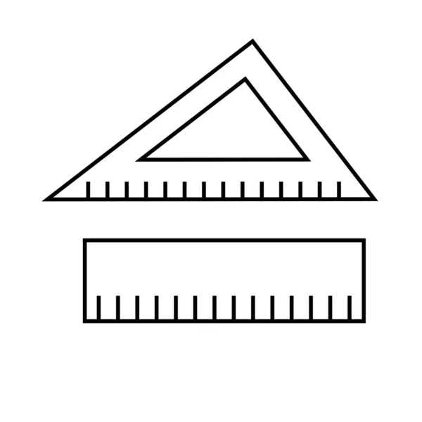Narzędzia Pomiarowe Ikona Stylu Glyph — Zdjęcie stockowe
