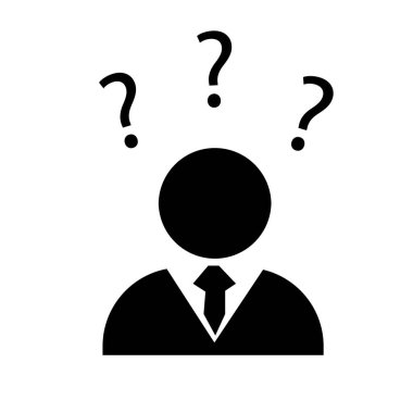 Kişi İletisiyle Soru İşareti Simgesi 