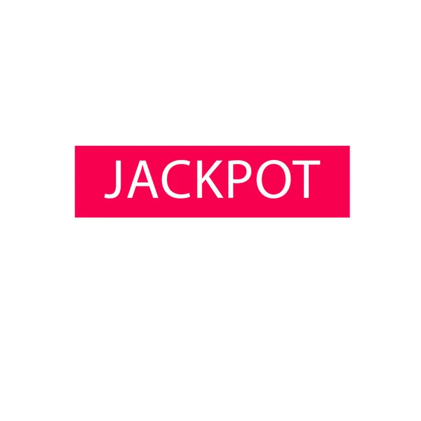 Jackpot Jogo Azar Banner Brilhante Com Vitória — Fotografia de Stock