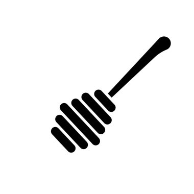 Honey Dipper ikonu. bal simgesi
