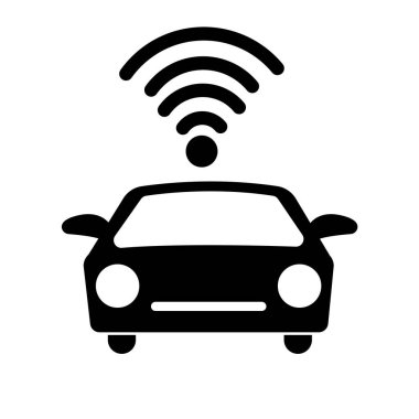 Uydu üzerinden bağlı akıllı araçlar kavramı.