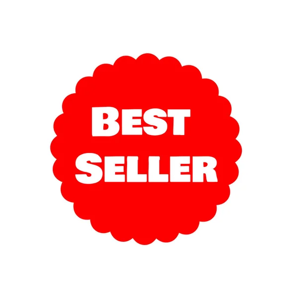 Diseño Del Logotipo Insignia Del Best Seller Mejor Vendedor — Foto de Stock