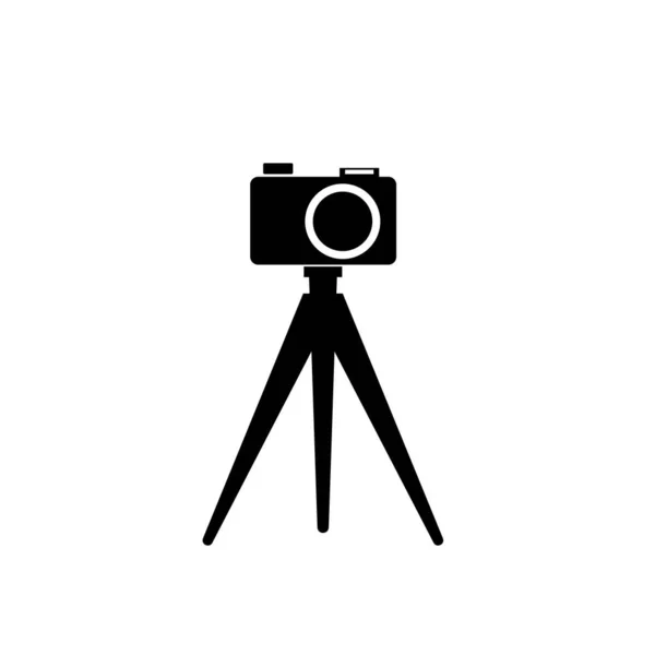 Camera Icon Isolated Flat Design — Stock Photo, Image