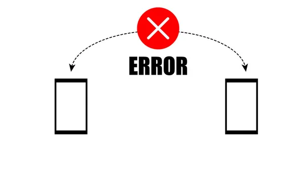 Mensaje Error Emergente Alerta Error Del Icono Del Sistema — Foto de Stock