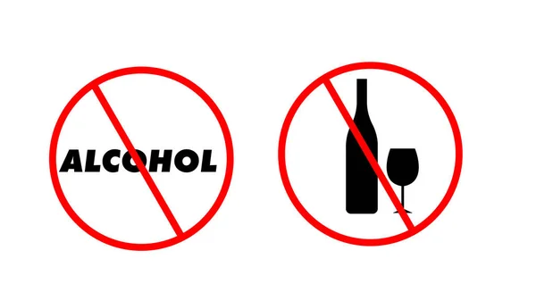 Alcohol Sing White Background — 스톡 사진