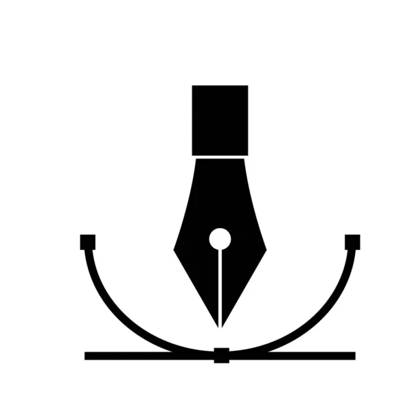 Kursor Narzędzia Długopisu Grafika Komputerowa Logo Projektanta Lub Ilustratora — Zdjęcie stockowe