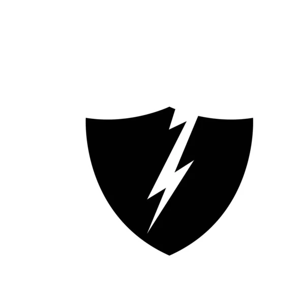 Fulmine Logo Light Power — Foto Stock