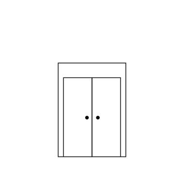 Beyaz arkaplanda asansör simgesi