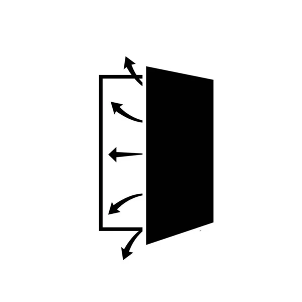 Ilustração Modelo Ícone Porta Branco — Fotografia de Stock