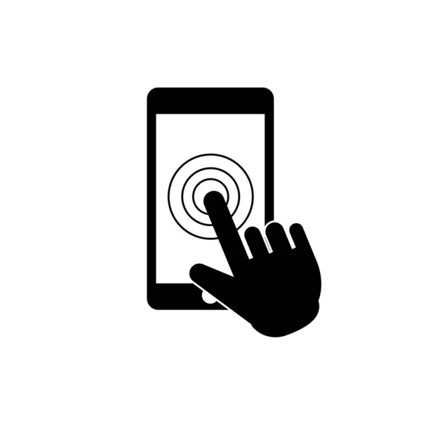 Ручной Смартфон Сенсорный Экран — стоковое фото