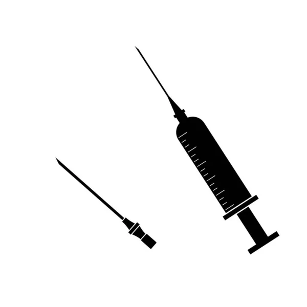 Plastic Disposable Medical Syringe Needle Isolated — Stock Photo, Image