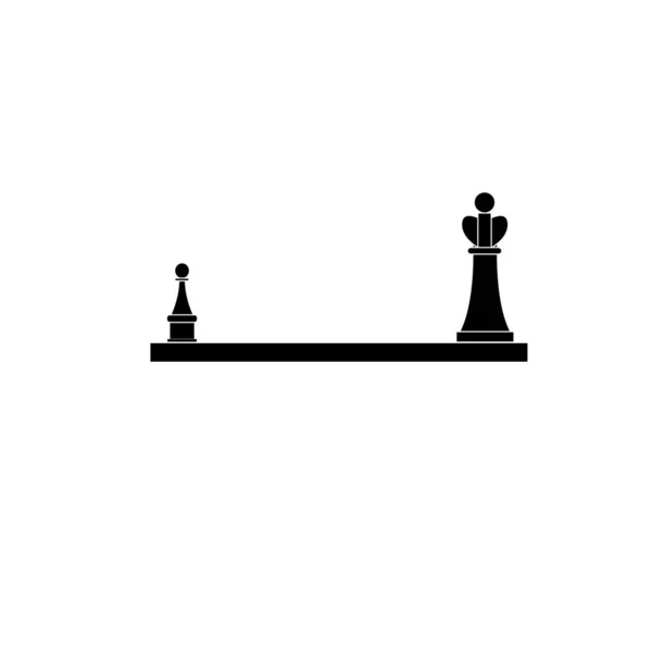 Schach Ikone Auf Weißem Hintergrund — Stockfoto
