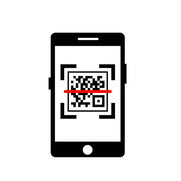 QR code icon for smartphone. Scan me. Code for online payment.