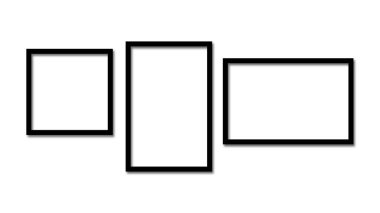 Siyah boş çerçeve. Kapatın. Beyaz arkaplanda izole.