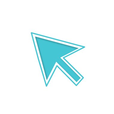 Ok imleç simgesi. Satır tasarım şablonu