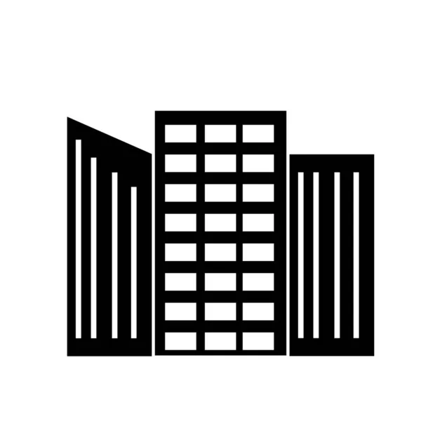Icono Del Edificio Del Hotel Diseño Ilustración —  Fotos de Stock