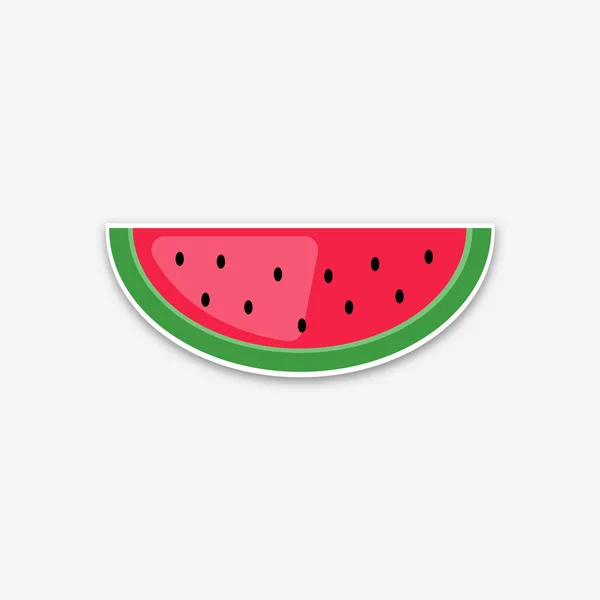 Wassermelone Obst Und Gemüse Flache Symbol — Stockfoto