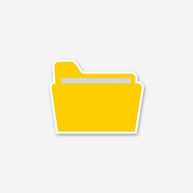 Kağıt zarf beyaz arka planda izole edilmiş. resimleme.