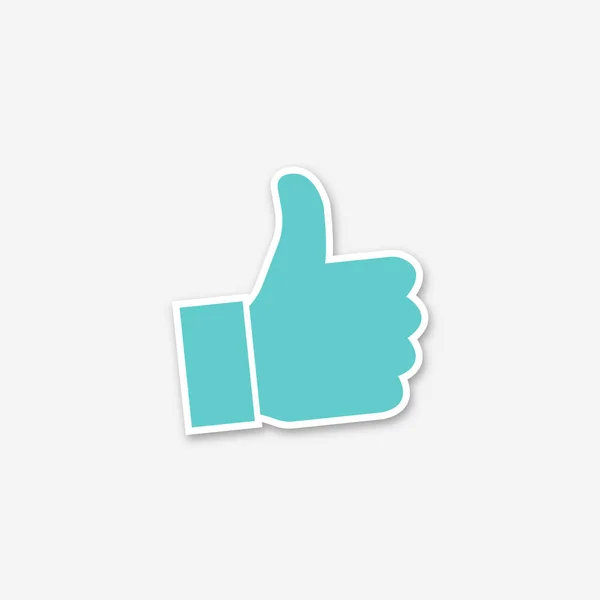 Icon Thumb Gesture Illustration — Stock Photo, Image