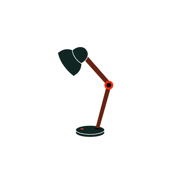 Ikona Stolní Lampy Ilustrace Bílé — Stock fotografie
